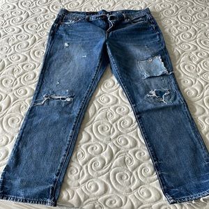 Women J Crew distressed denim, size 31.